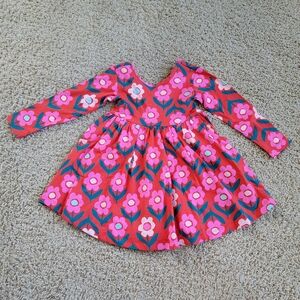 NWOT Hanna Anderson Floral Dress - 2T - Cotton Blend, Long Sleeve, Okeo Tex